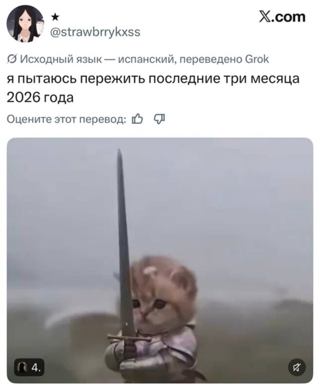 Котенок с мечом
