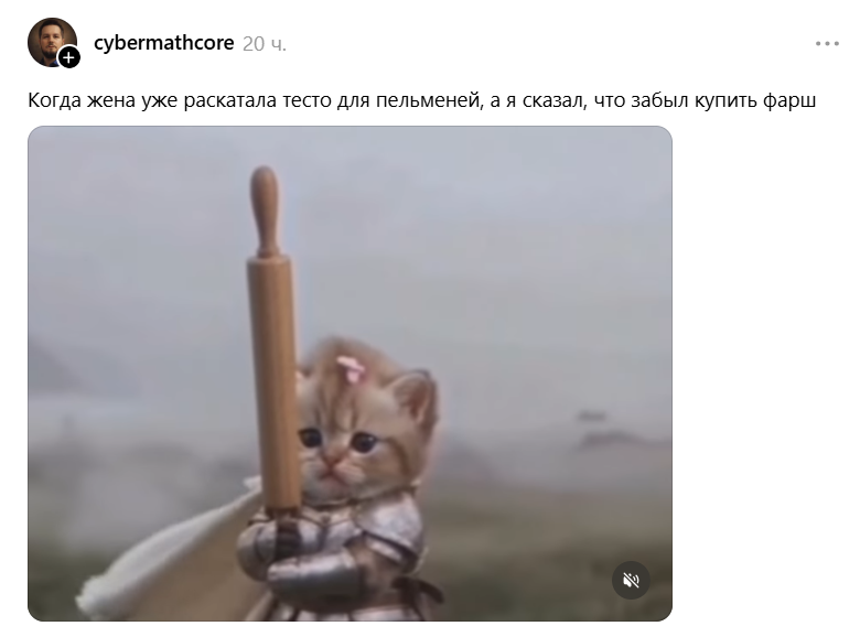 Котенок с мечом