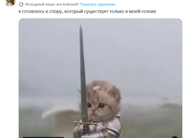 Котенок с мечом